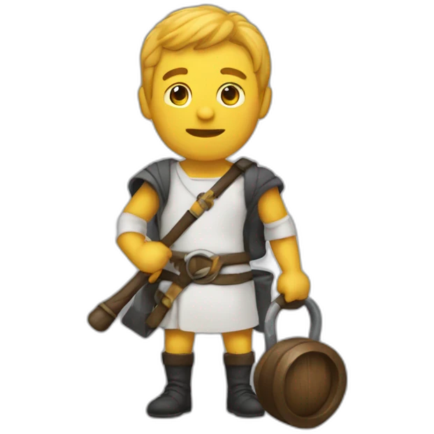 men with a macebell emoji