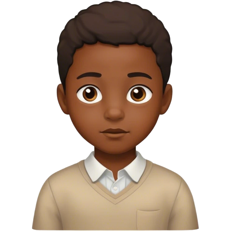 Black child boy  emoji