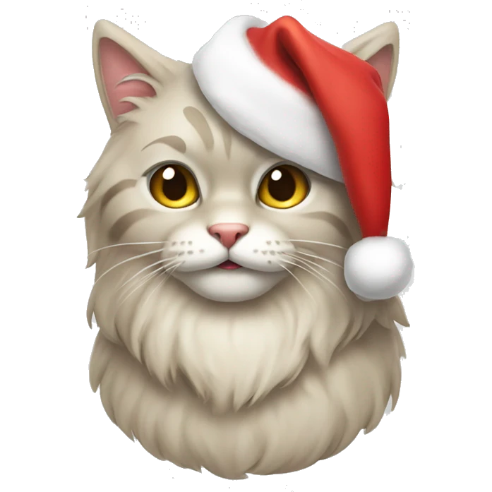 santa cat emoji