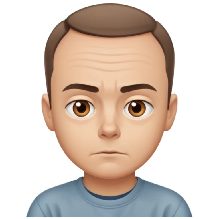 Carl from Sling Blade, neutral expression emoji