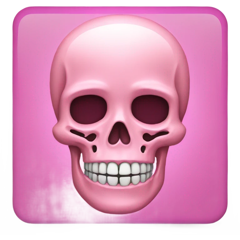 Pink skeleton  emoji