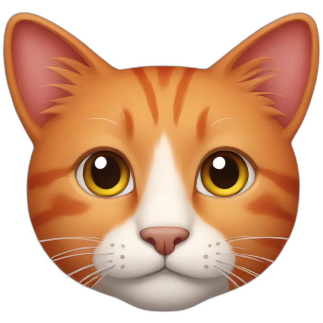 Red cat emoji