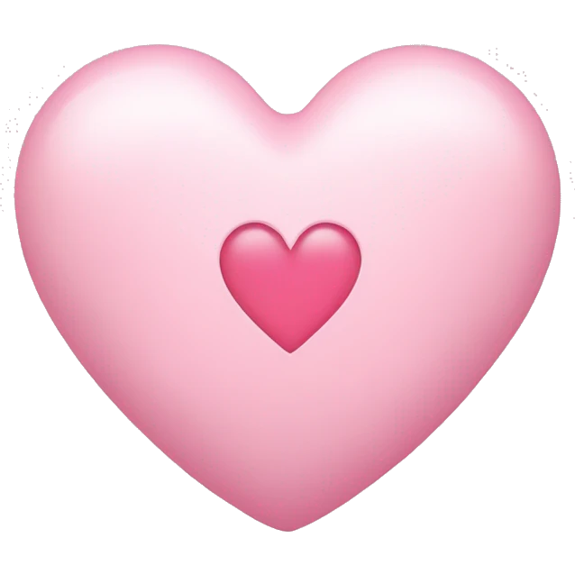 Light pink heart emoji