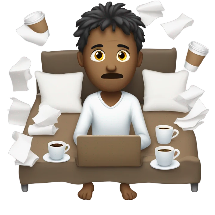 Frustrated after long night  emoji