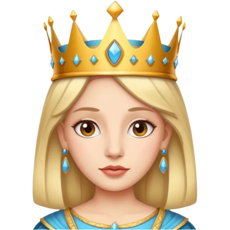 ancient princess, bold, crown emoji