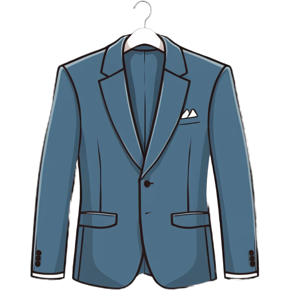 luxurious silk pale beige suit on hanger emoji