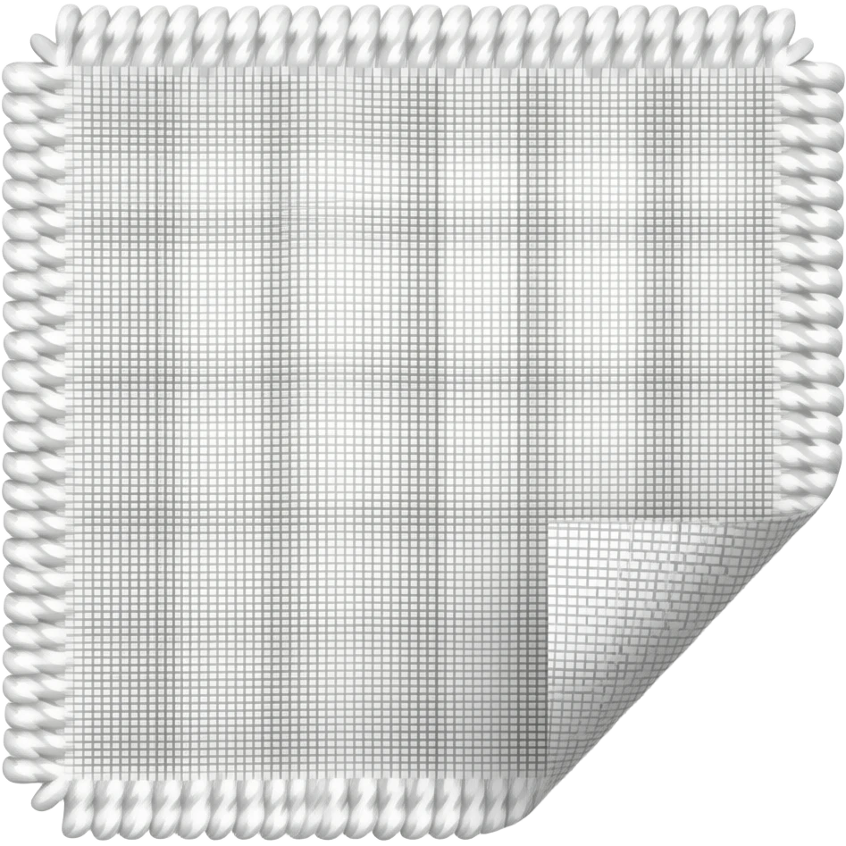 Unfinished fabric emoji