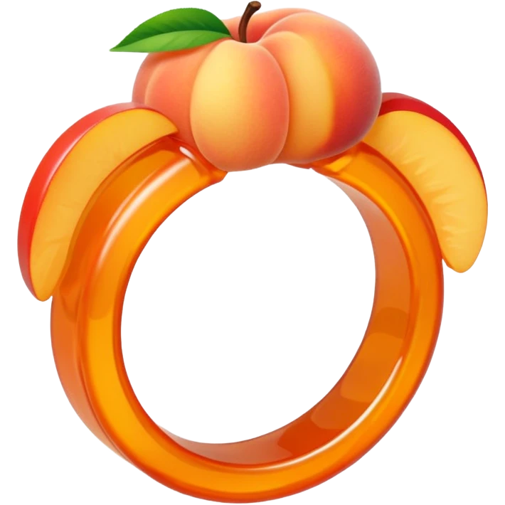peach gummies ring emoji