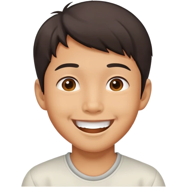 happy asian boy emoji