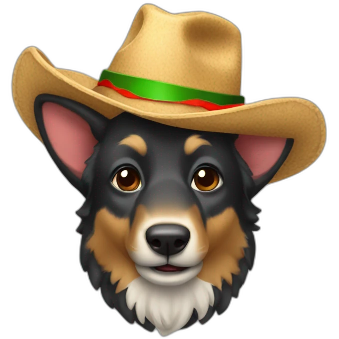 castoor con sonbrero de navidad emoji