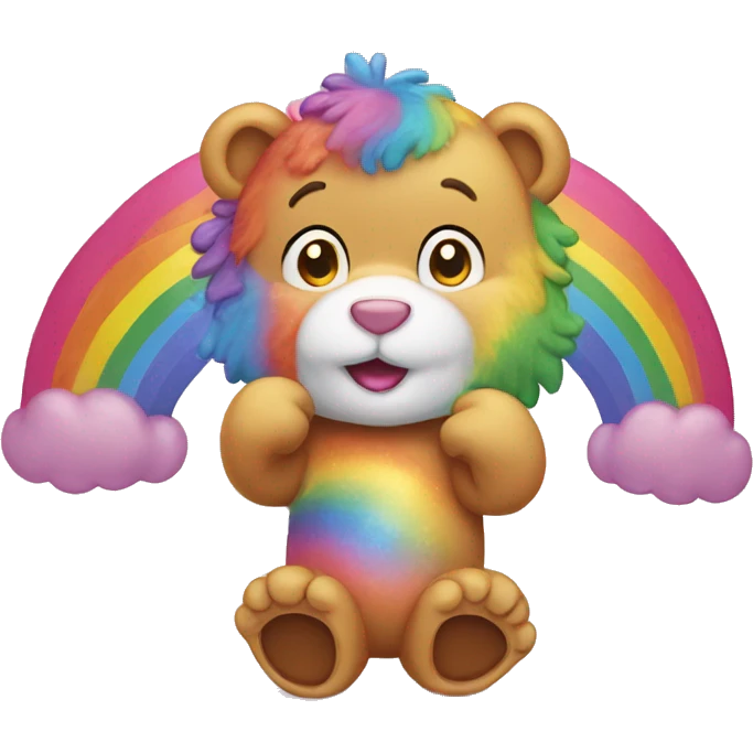 Rainbow carebear  emoji