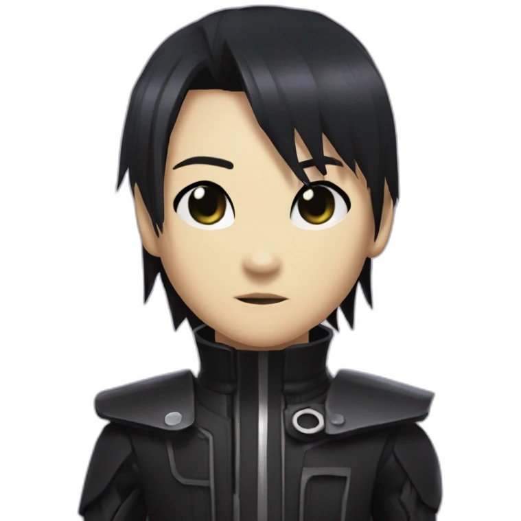Code Lyoko character with this style : hardmetal gothic emoji
