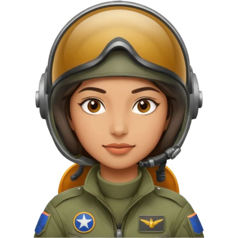 Piloto de caza mujer  emoji