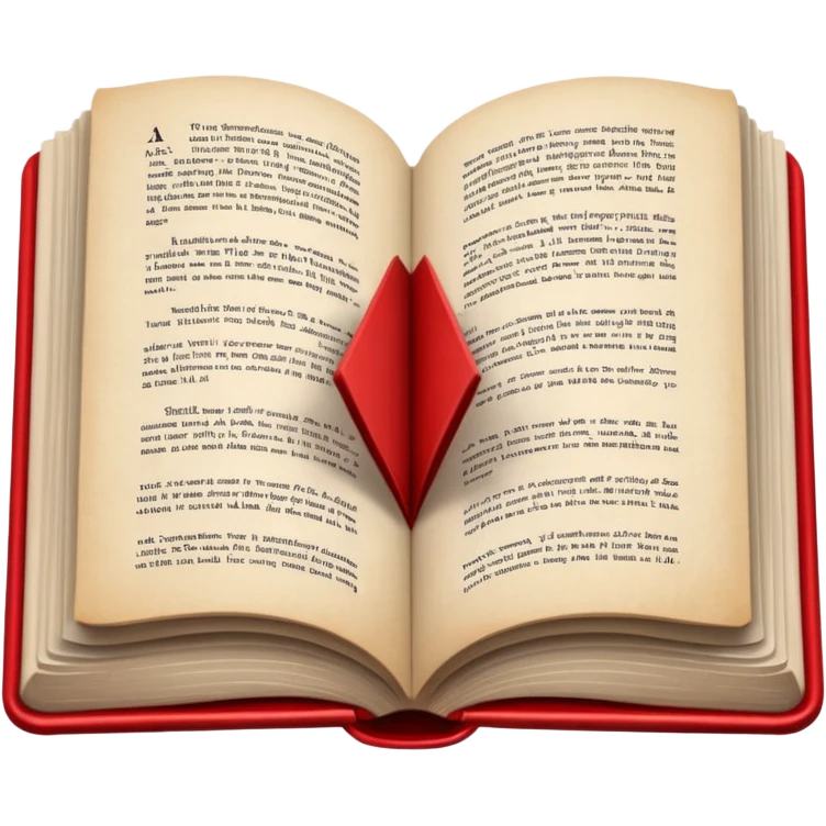 open book with black cover but with completely red pages emoji