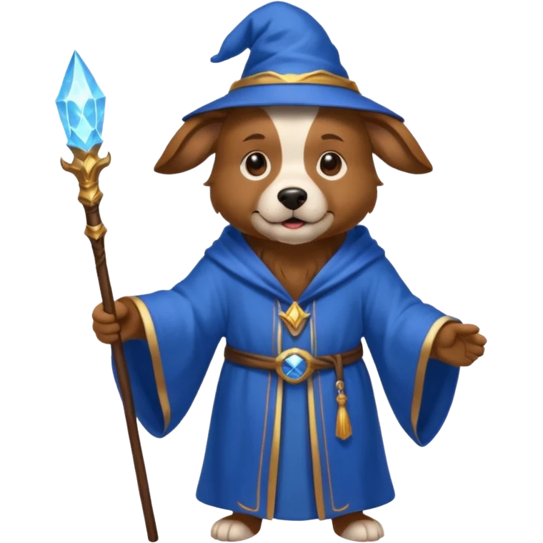 Dog wizard emoji