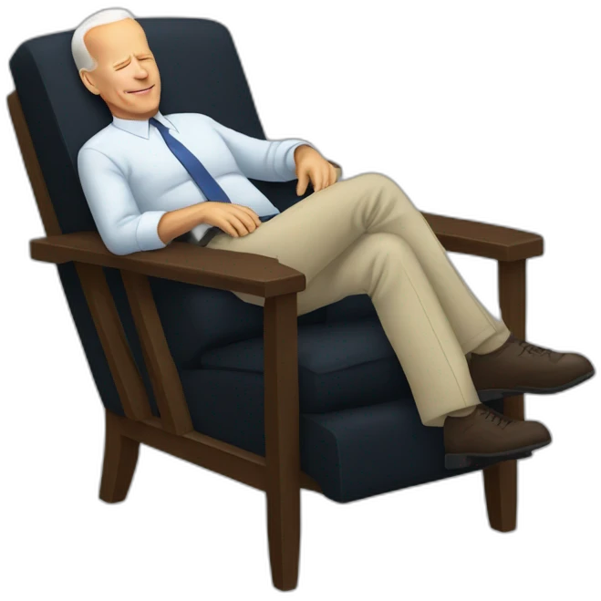 biden sleeping in a chair emoji