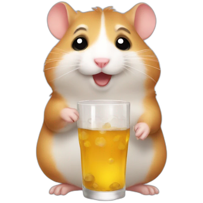 Drunk hamster emoji