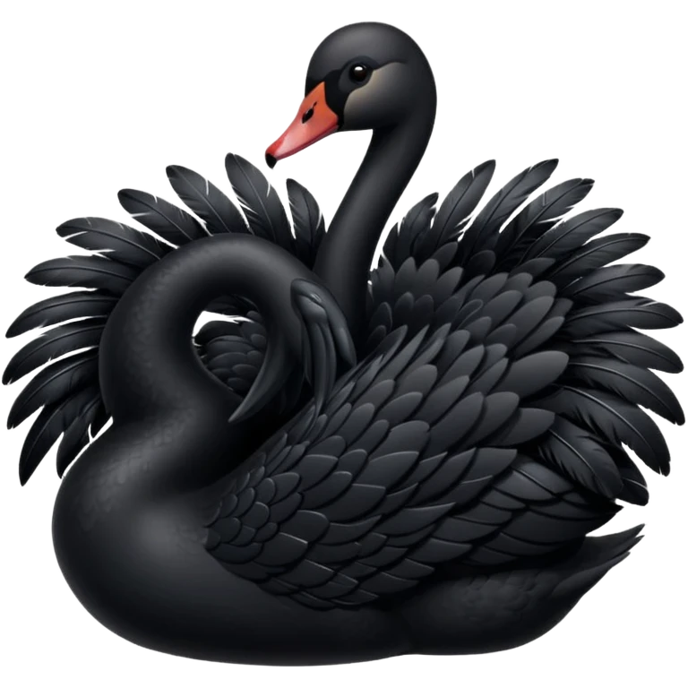 Black swan that looks exactly like this 🦢 emoji
