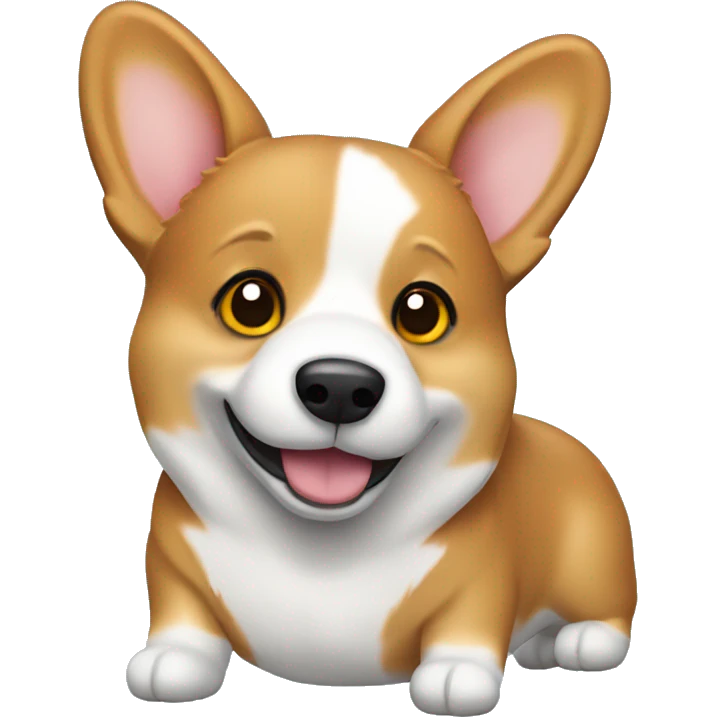 Corgi airplane emoji