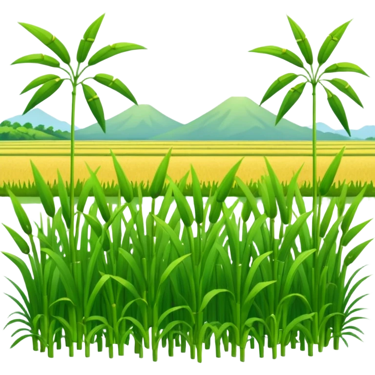 Draw an emoji of a rice field. emoji