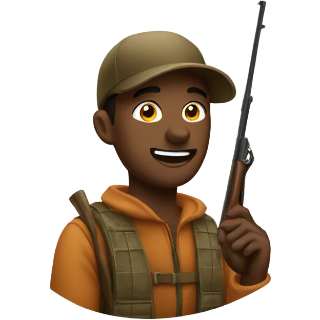 Hunter in a deer blind emoji