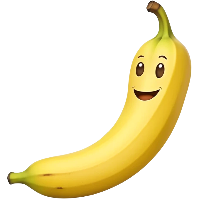 Funny banana emoji