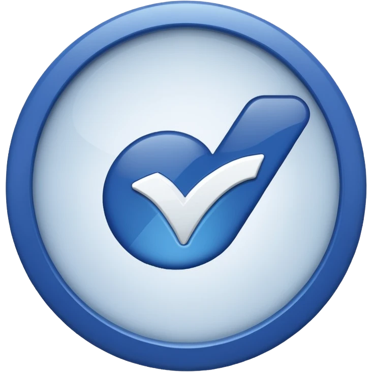 Facebook Verification blue tick emoji