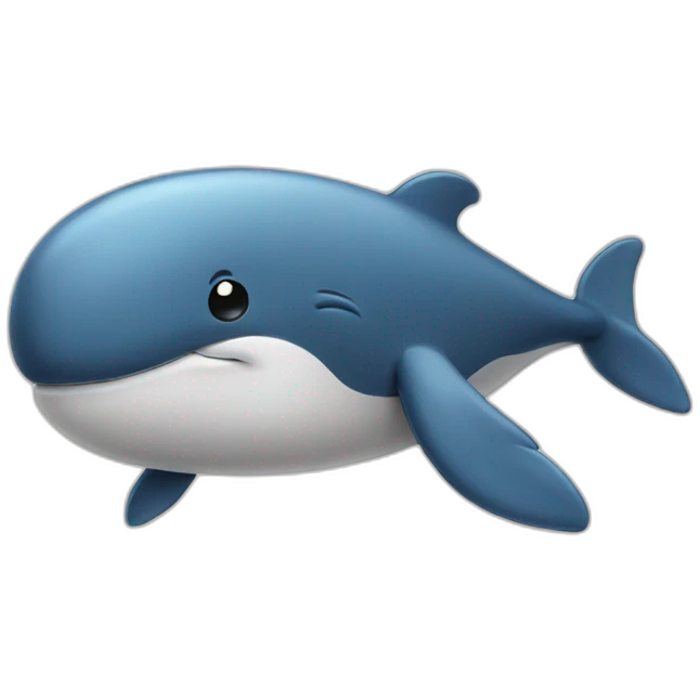 sad cartoon whale emoji