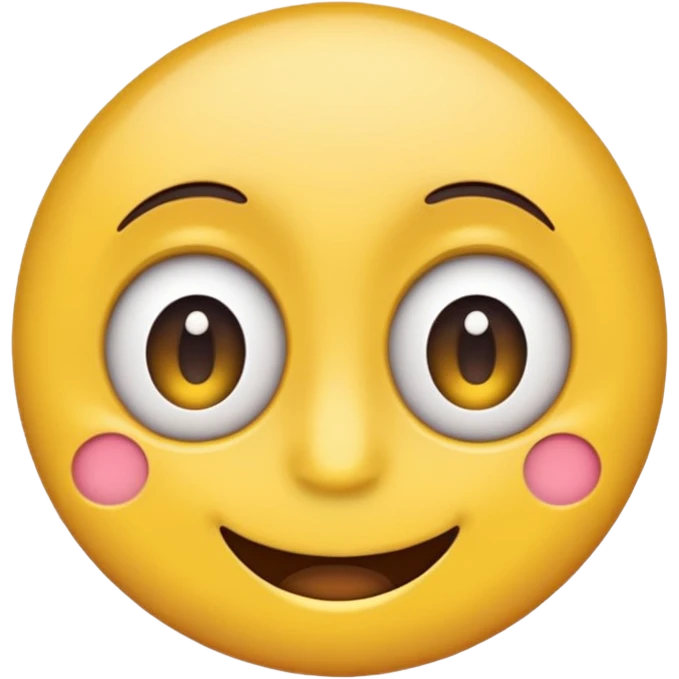 cartoon sticker of a colorful and cheerful silent and speechless emoji, no text, suitable for WhatsApp and Instagram emoji