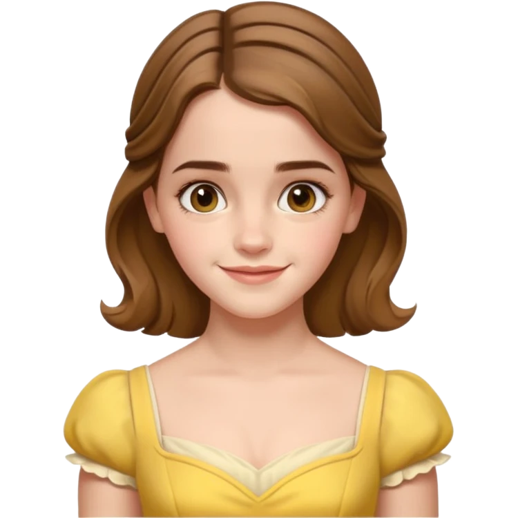 emma watson as belle Cinematic Realistic emoji