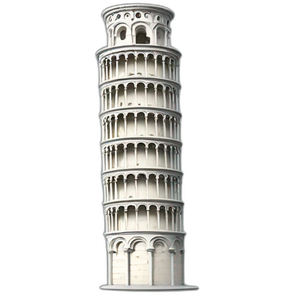 Leaning tower of pisa emoji