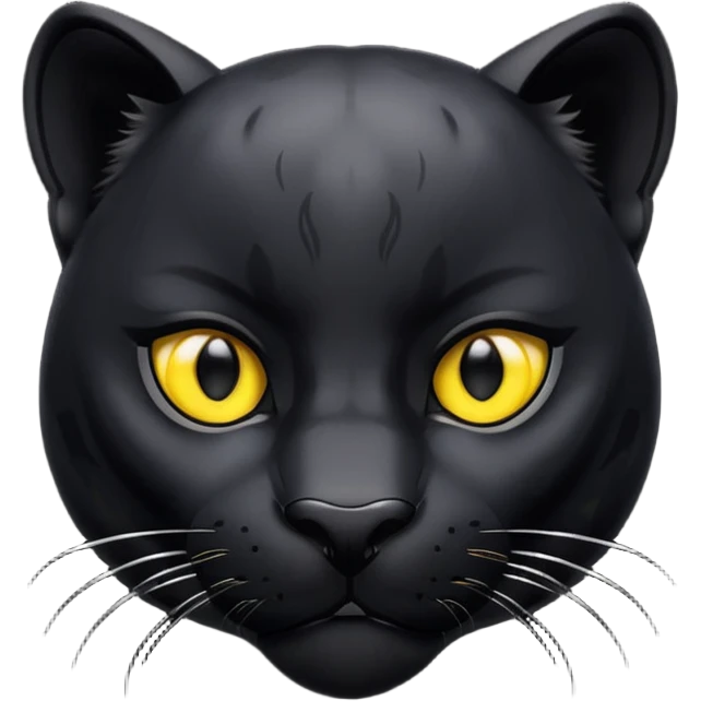 Black panther face only  emoji