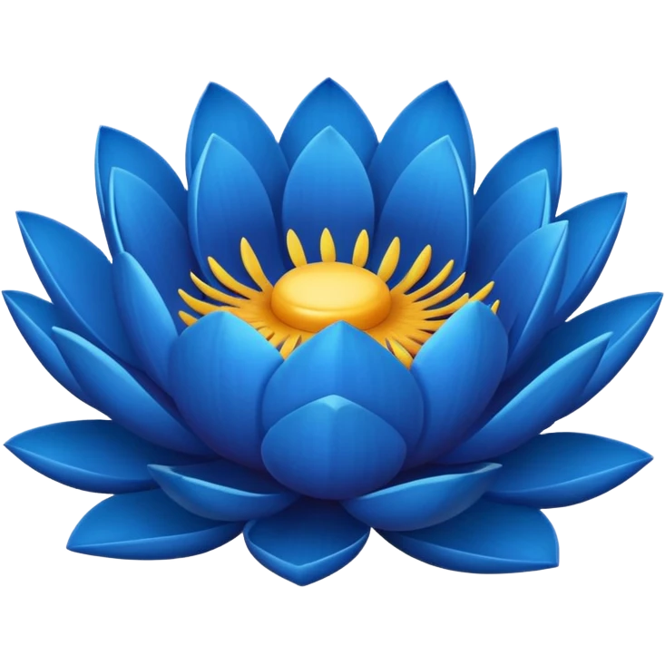 Blue lotus emoji