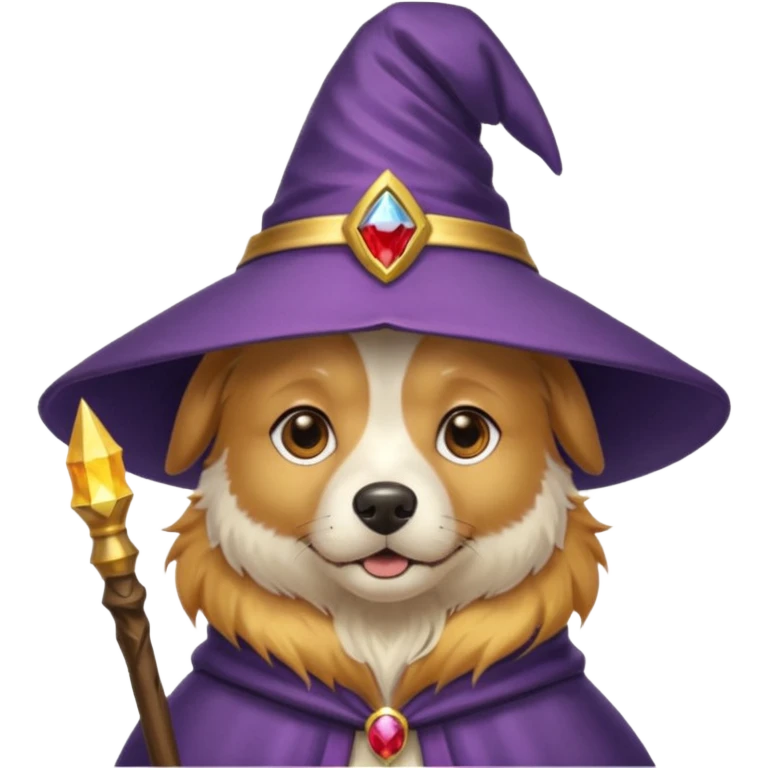 Dog wizard emoji