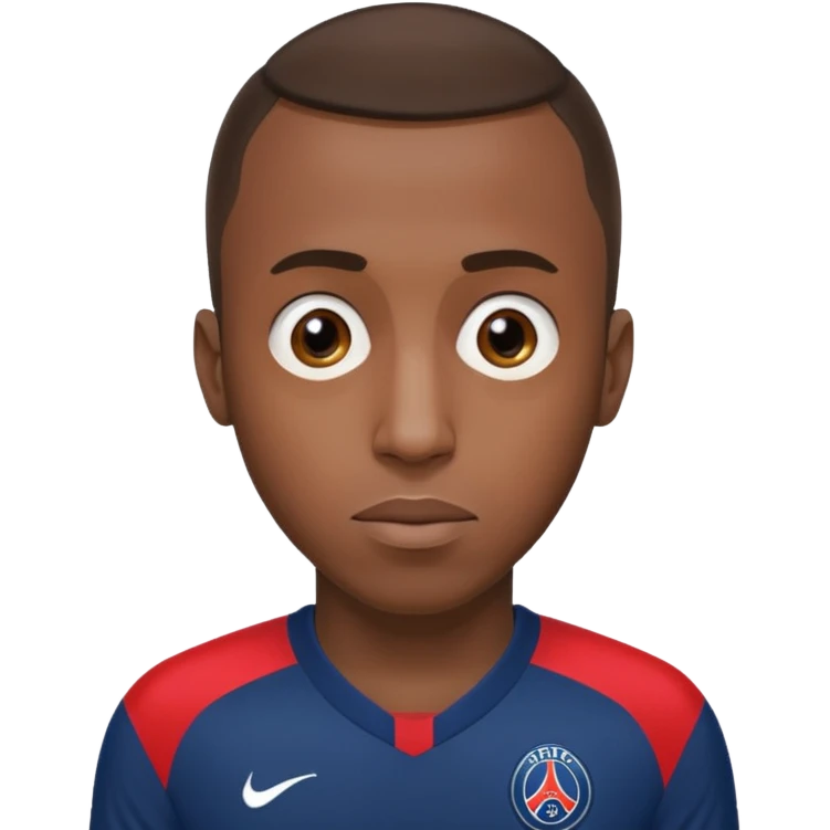 Matuidi's face neutral expression PSG jersey emoji