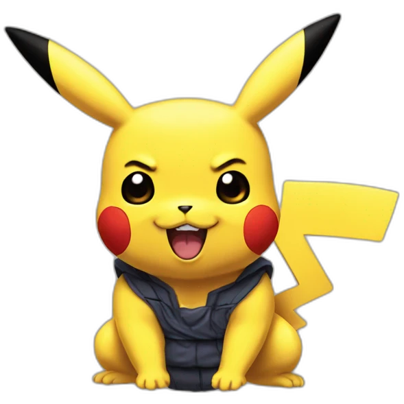 Pikachu in dragon ball z emoji