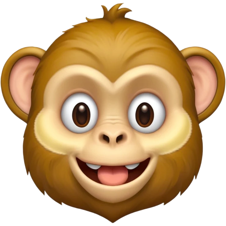 monkey with nose that looks like a banana emoji