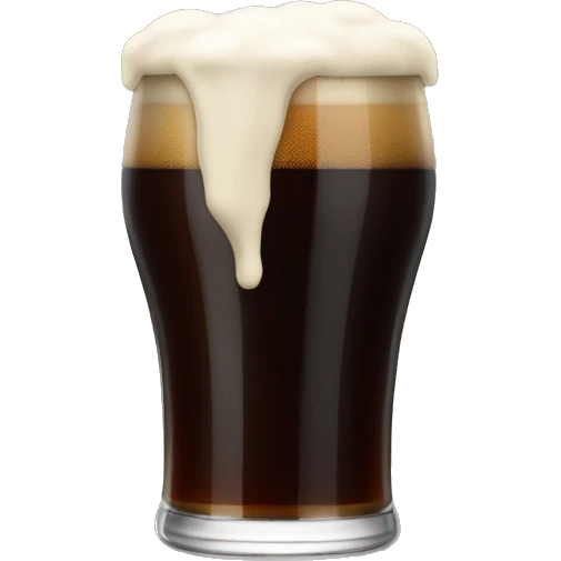 Pint of dark beer  emoji