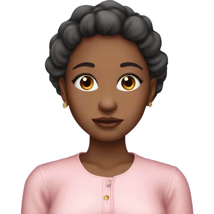 Girls with acne blouse pink emoji