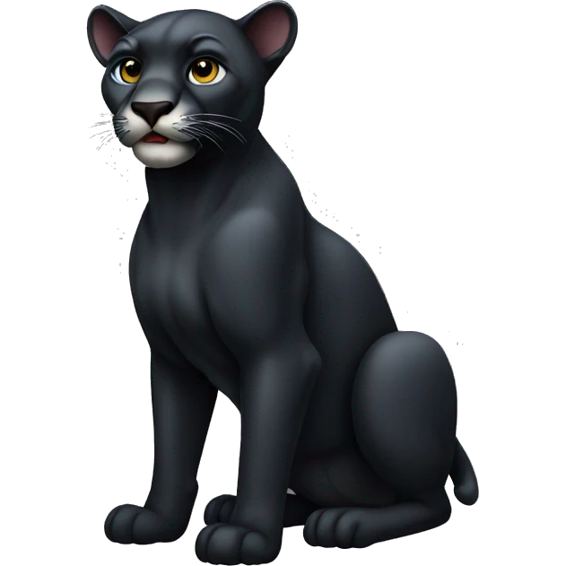  panther animal, full body emoji