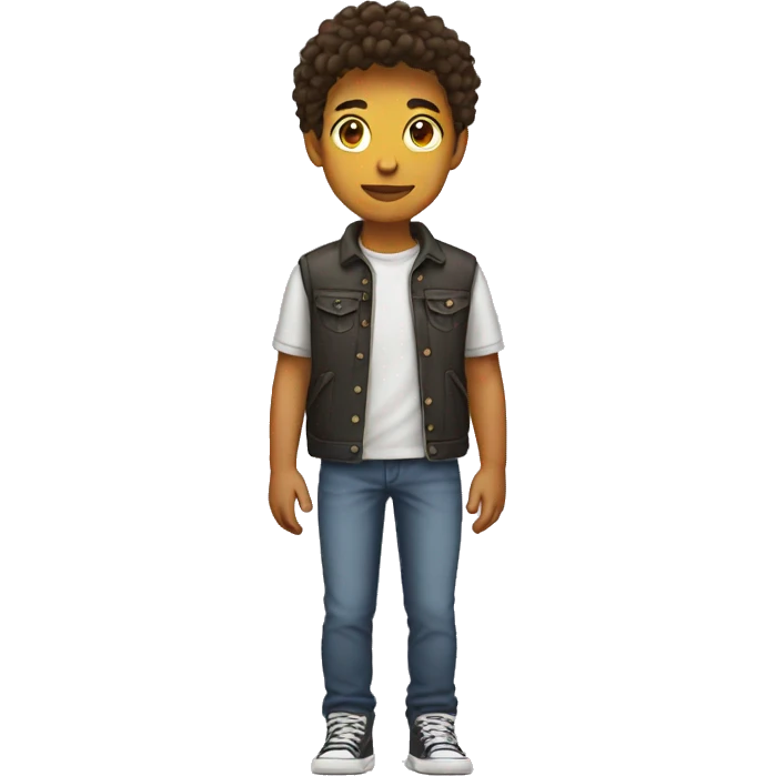 Full length teenager emoji