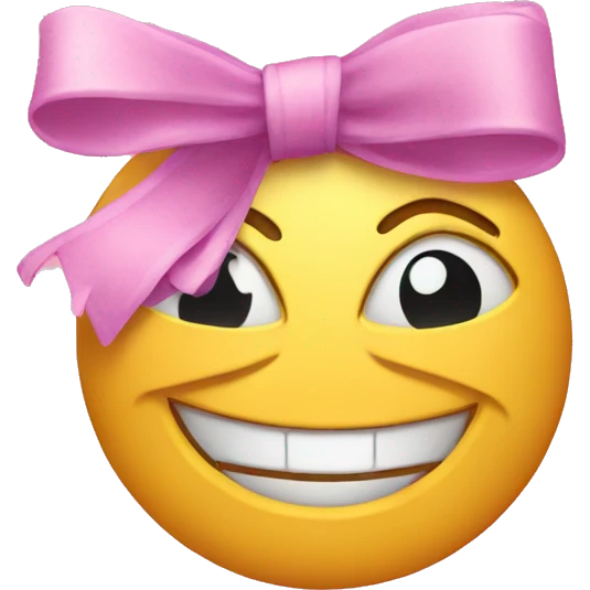Good morning sign with bows emoji