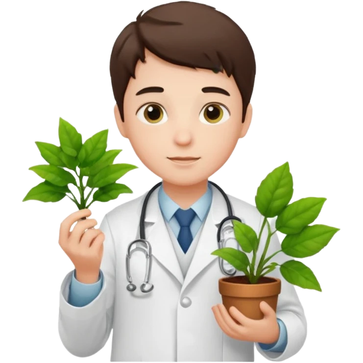 boy doctors Carrying Plants emoji