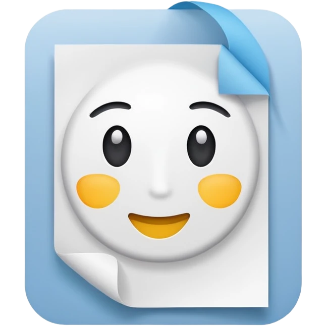 paper with test emoji