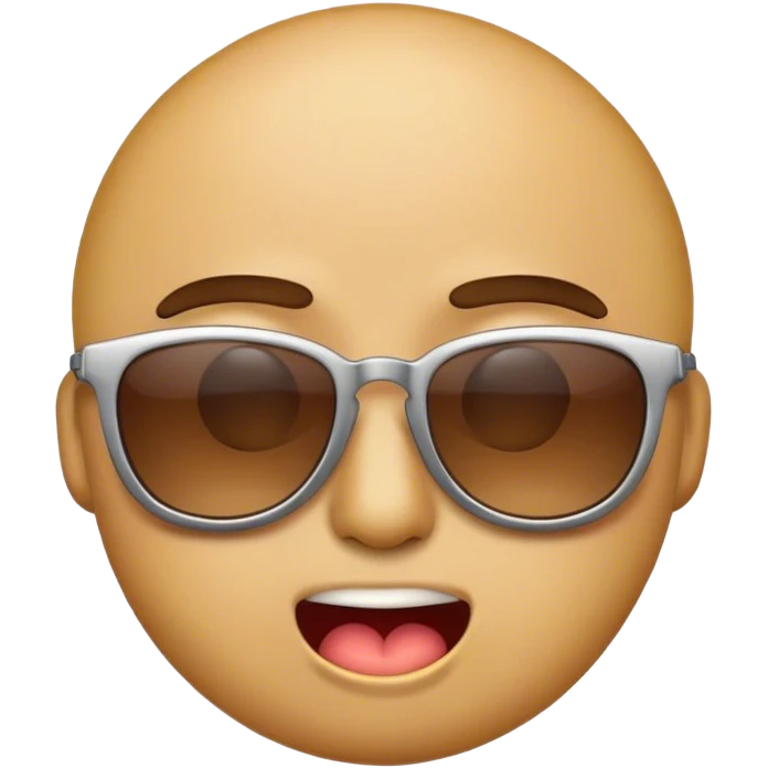 Tired emoji with sunglasses emoji