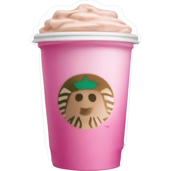 pink starbucks drink emoji