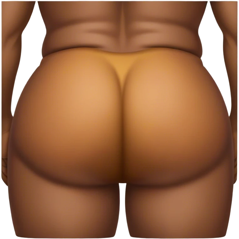 Brown person with big butt emoji
