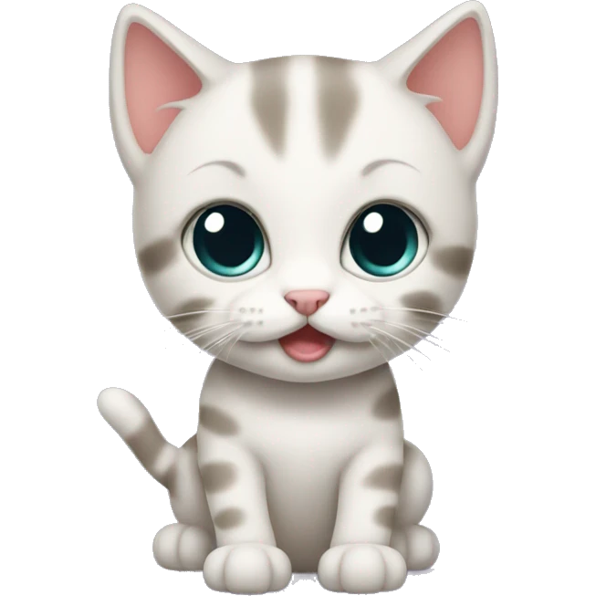 Hello kitten emoji