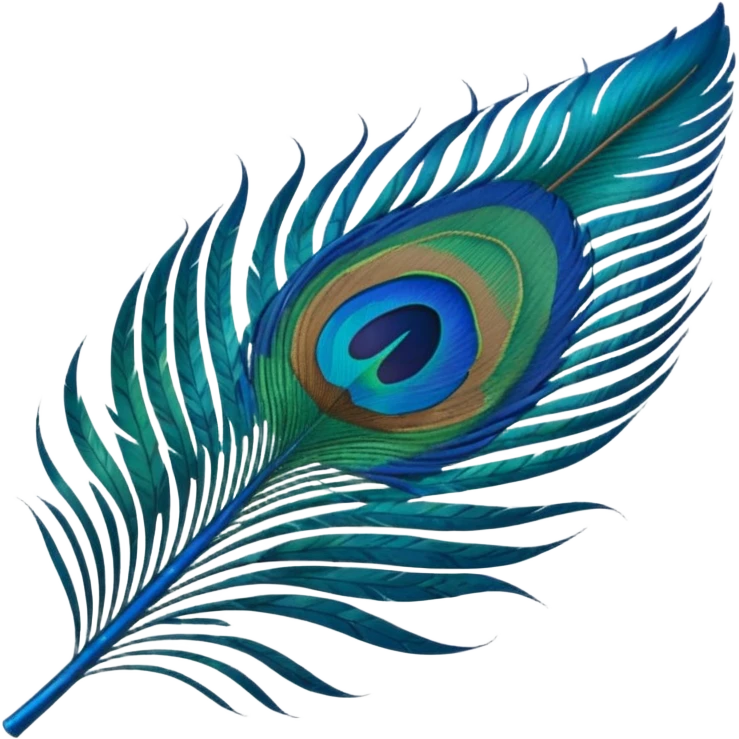 Peacock feather emoji