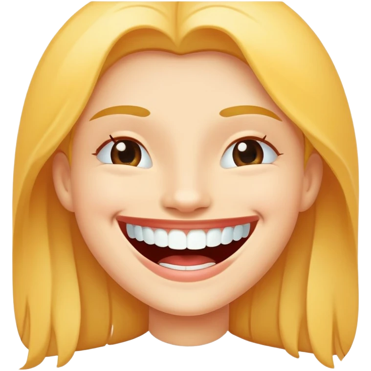 Smile with teeth  emoji